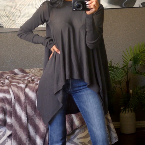 Rick Owens Wool Asymmetrical Sweater Top - Picture 3 of 11